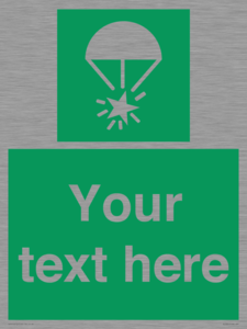 Custom sign safe condition Rocket parachute flare